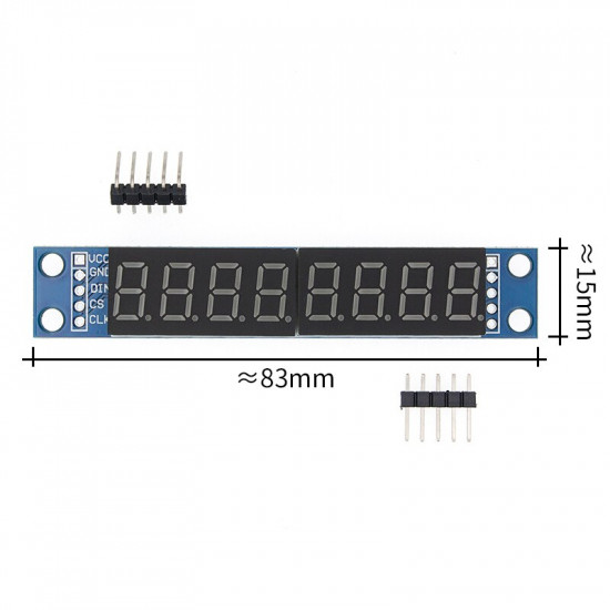 Max7219 8 Digit 7 Segment Display Module 6609